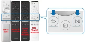Samsung Smart Remote TM1950c, TM1950a pro TV 2019