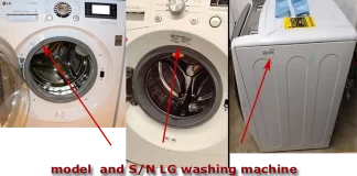 Sériové číslo pračky LG: vyhledávání, dekodér