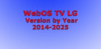 Operační systémy LG TV podle roku