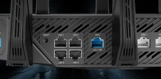 10GE port na WIFI routeru