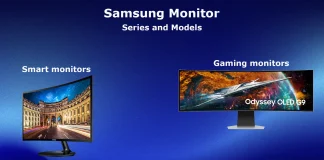 Řada a modely monitorů Samsung