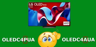 Rozdíly LG OLED evo C4AUA a C4PUA