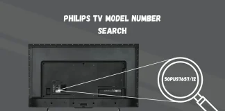 Zjistěte číslo modelu televizoru Philips