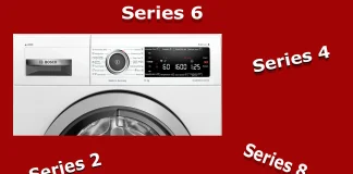 Rozdíly mezi řadami praček Bosch