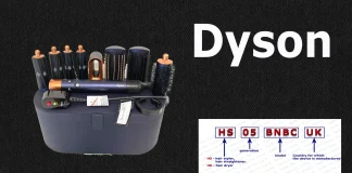 Vysvětlení čísla modelu vlasových přístrojů Dyson
