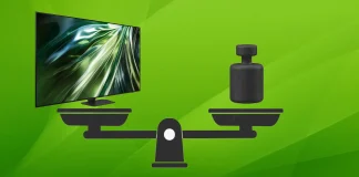 Kolik váží 65palcový televizor?