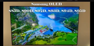 Samsung OLED S85D, S90D, S92D, S93D, S94D, S95D: rozdíly