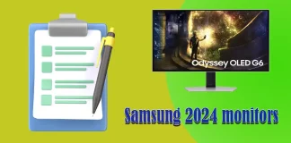 Seznam monitorů Samsung 2024