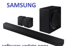 Selhání aktualizace soundbaru Samsung Q900D, Q910D, Q990D, Q800D