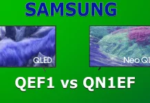 Televizory Samsung QN1EF vs QEF1 – modelová řada 2025