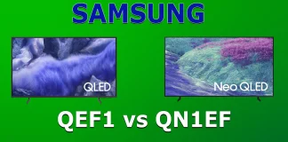 Televizory Samsung QN1EF vs QEF1 – modelová řada 2025