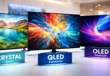 Kategorie a skupiny televizorů Samsung od roku 2012 do roku 2026
