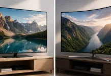 Ploché a zakřivené televizory: rozdíly mezi nimi