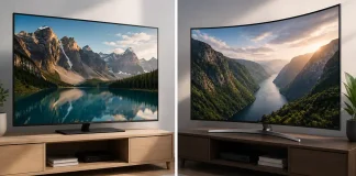 Ploché a zakřivené televizory: rozdíly mezi nimi