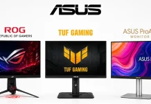 Monitory ASUS, série a jejich rozdíly