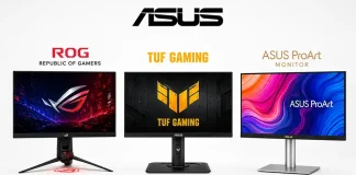 Monitory ASUS, série a jejich rozdíly