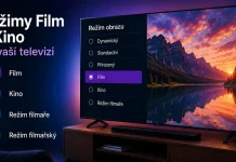 Režimy Movie a Cinema na televizoru