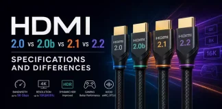 HDMI 2.0 vs 2.0b vs 2.1 vs 2.2: specifikace a rozdíly