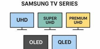 Žebříček řad televizorů Samsung