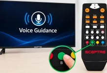 Jak zapnout nebo vypnout Voice Guidance na televizoru Sceptre