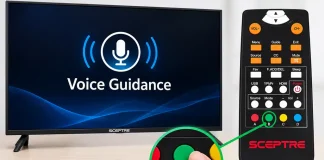 Jak zapnout nebo vypnout Voice Guidance na televizoru Sceptre