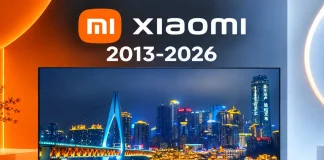 Řada televizorů Xiaomi podle roku, 2013–2026